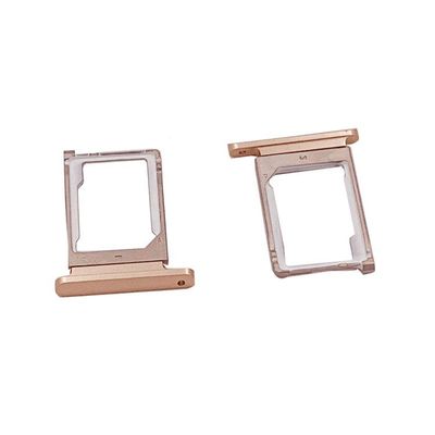 Ranura para tarjeta SIM de acero inoxidable de metalurgia de polvo de cobre personalizada para tarjetero SIM