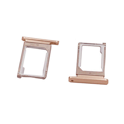 Ranura para tarjeta SIM de acero inoxidable de metalurgia de polvo de cobre personalizada para tarjetero SIM