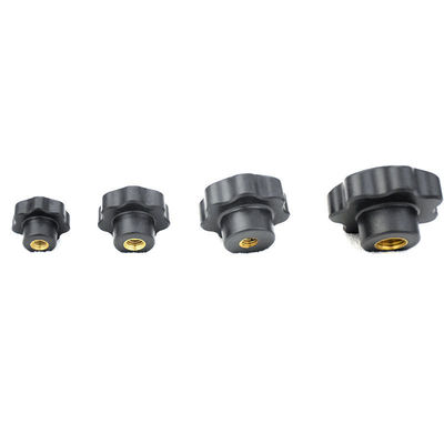 manija de nylon de la estrella del nilón siete de Plum Blossom Knob Mechanical Handwheel del moldeo a presión de 0.01m m