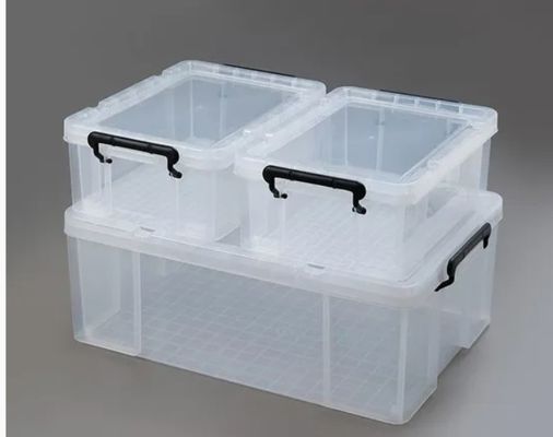 Molde de caja para resina Almacenamiento de herramientas de plástico personalizado apilamiento de almacenamiento transparente moldeo por inyección